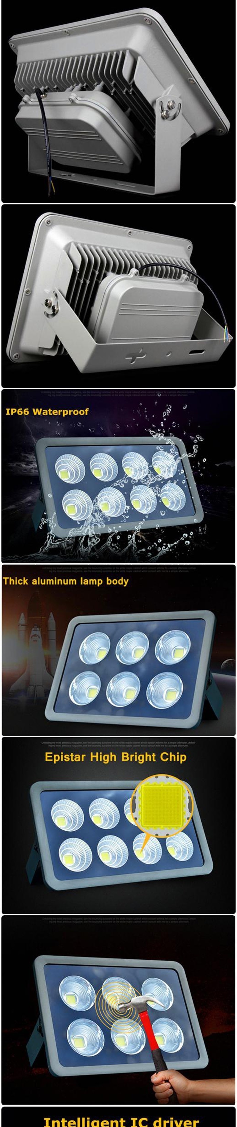 2pcs/lot Led Floodlight Led Flood Light 200W 400W 600W Sportlight Exterior Reflector Floodlight Spot Exterieur Lamp Outdoor
