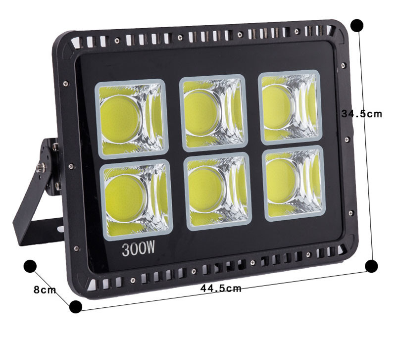 4PCS LED Floodlight COB 200W 300W 400W 500W Reflector Flood Light Spotlight AC 85-265V Waterproof Outdoor Wall Lamp Projectors
