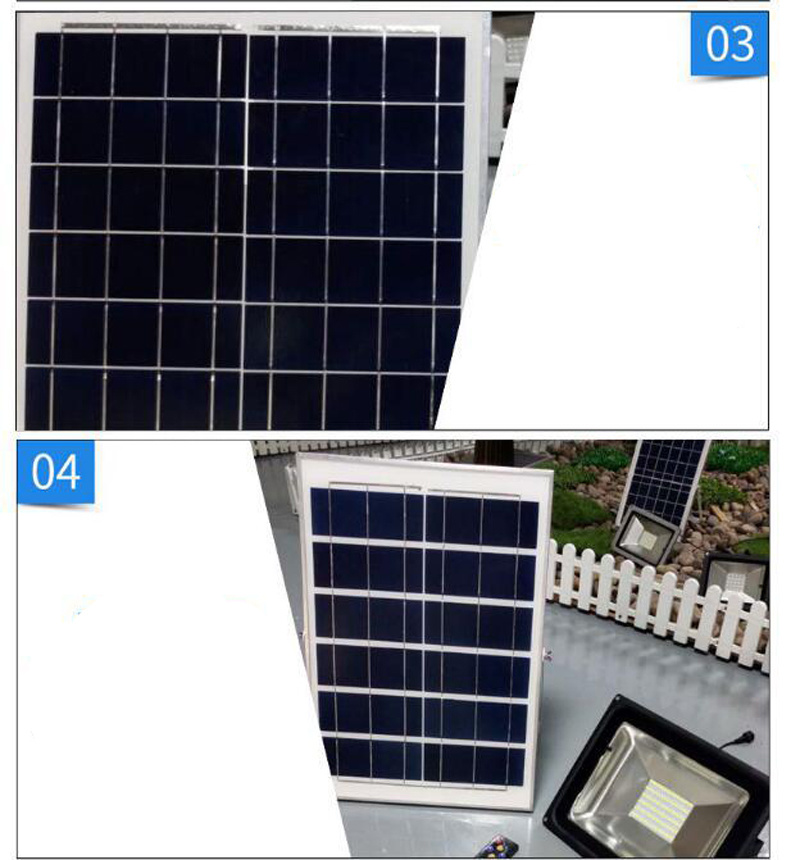 5PCS 10W 20W 30W 50W 100W Rechargeable Solar Floodlight Solar Garden Aisle Street Flood Light Wall Lamp Remote Control