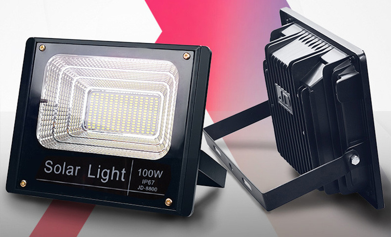 2PCS Solar LED Light Spotlight 10W/25W/40W/60W/100W/120W Remote Control Floodlight Tuinverlichting Street Lamp Waterproof IP67