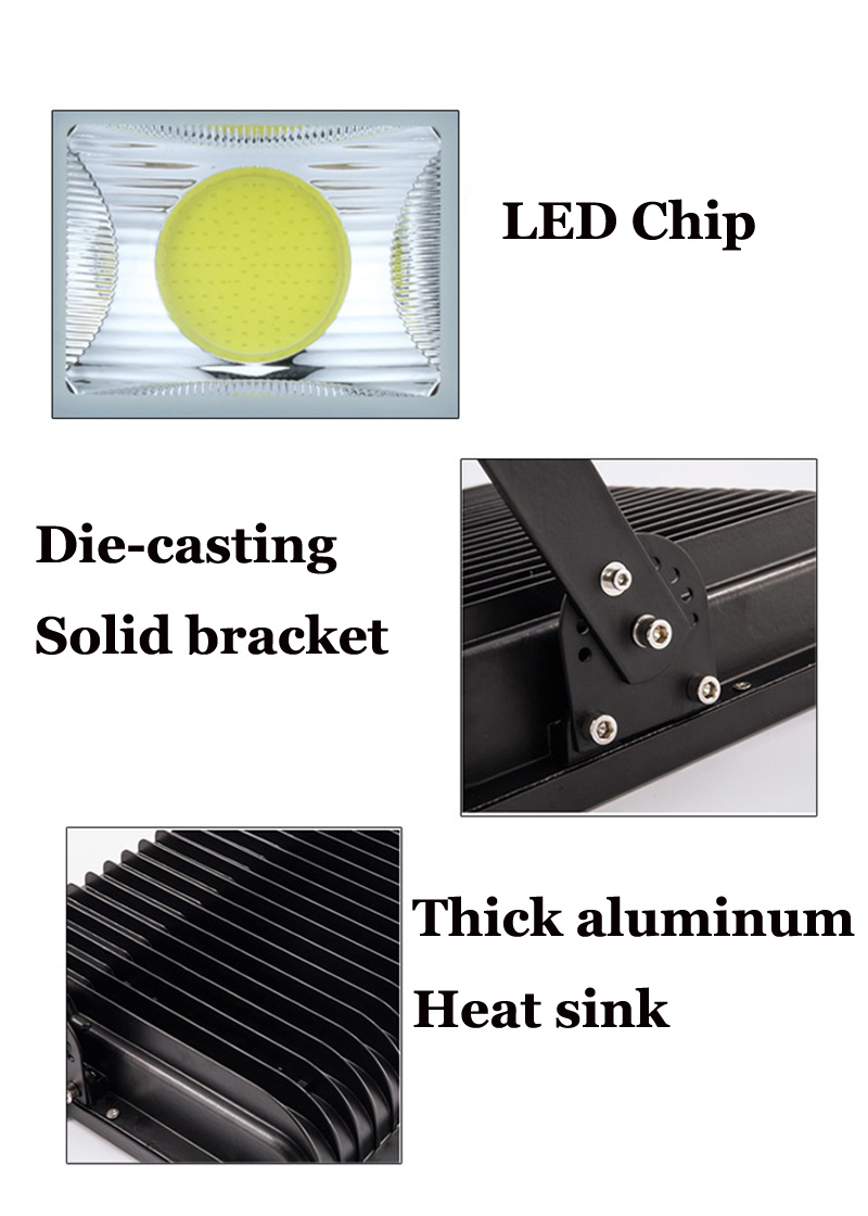 6PCS Waterproof IP65 Led COB Flood Light AC220V 110V 600W 500W 400W 300W 200W 100W 50W Led Floodlight Reflector Lamp AC85-265V