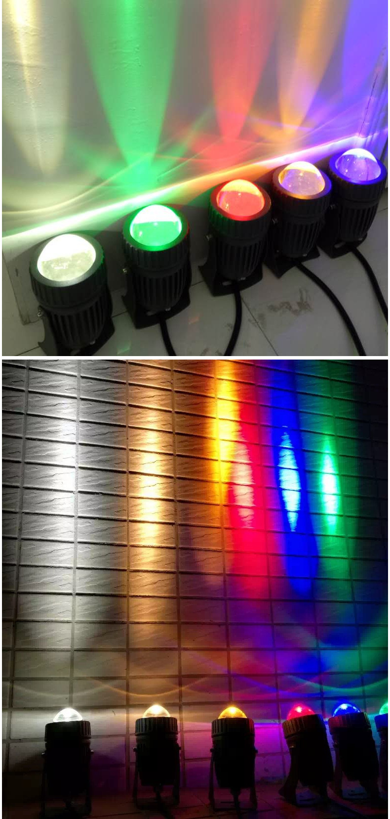 5pcs Led Column Spotlights 10W Linear Light Projector IP66 Waterproof AC85-265V DC12V Reflector Lamp Roof Lighting Street Light