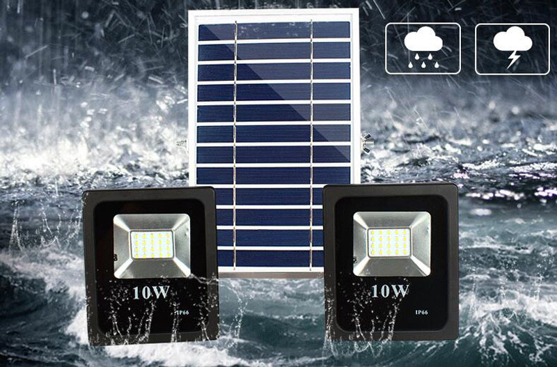 4PCS 10W 20W Double solar powered Flood Lamp solar working lamp garden LED floodlight sensor remote control led spotlight