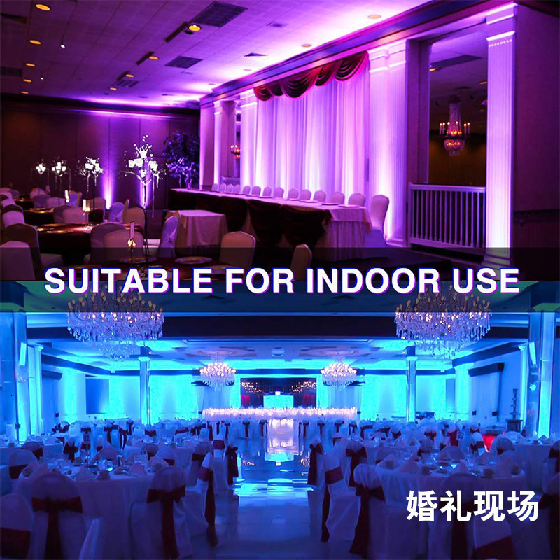10PCS RGBW LED Floodlight 30W Bluetooth APP Group Control Smart Flood Light IP66 +2.4G Remote Controller IP66 Led Spotlight