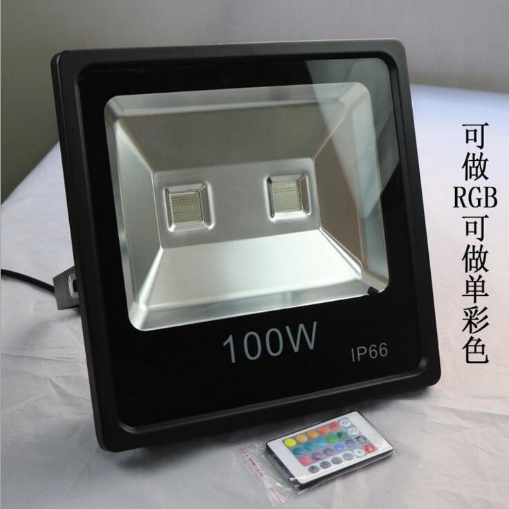 20pcs/lot 10W 20W 30W 50W RGB Flood Light Remote Control AC85-265V Outdoor Reflector Proyector LED Exterior