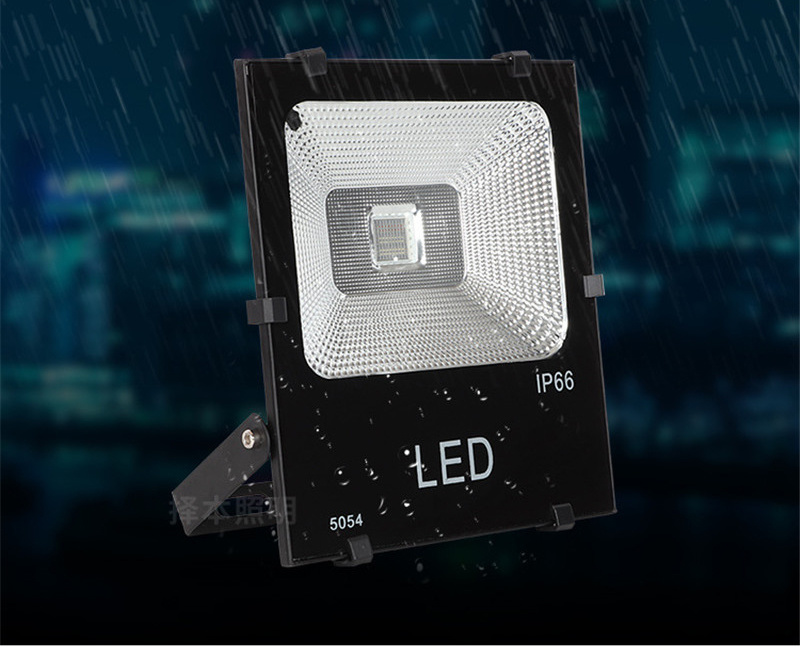 2pcs 10W 20W 30W 50W 100W 200W 300W RGB LED Floodlight Multi-color RF Flood Outdoor Lamp Lighting Courtyard Light