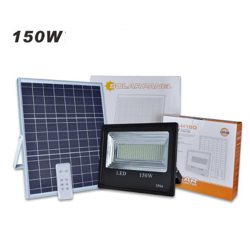 3PCS 150W Solar Flood Light Double ColorSolar Power LED Flood Light Garden Path Street Spotlight Waterproof Lamp Remote Control