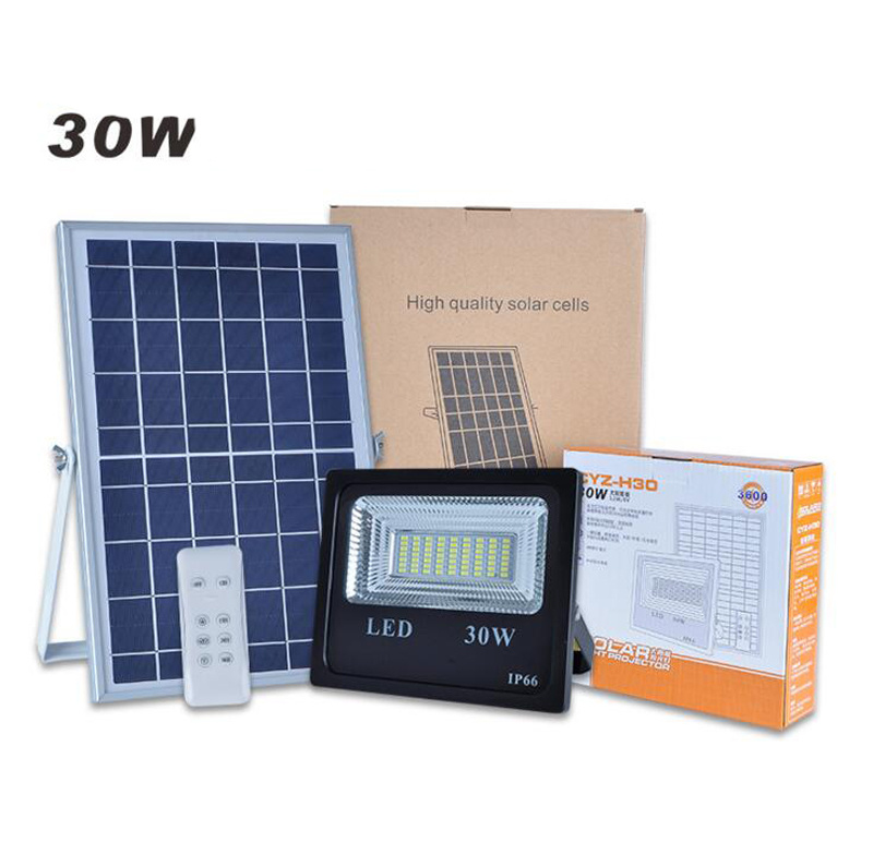 5PCS 30W Solar Power Flood Light 30W Double Color Outdoor Solar FloodLight Super Bright Spotlight With Remote Controller 4 Model