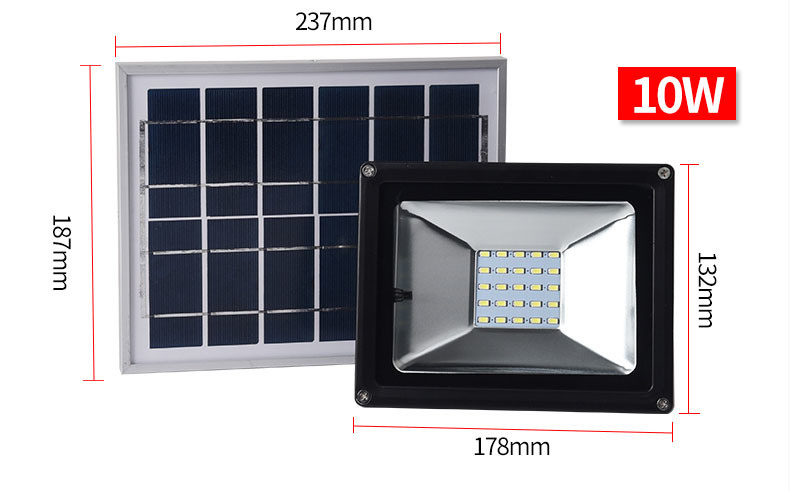 6PCS 10W 20W 30W 50W 100W Outdoor Solar Powered LED Floodlight Flood Light Time Control+ Remote Control Waterproof Spotlights