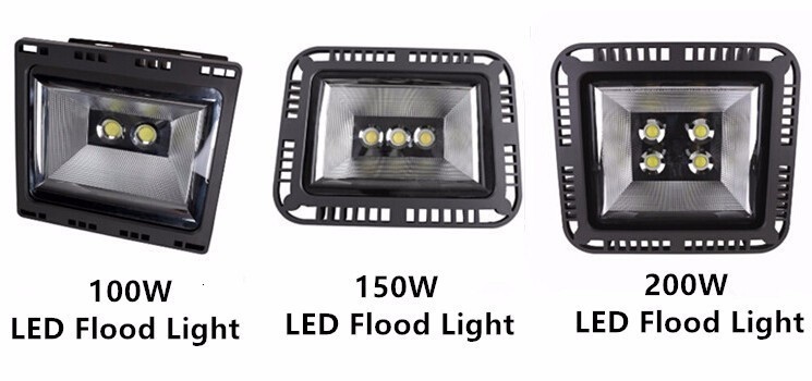 3pcs/lot 100W 150W 200W Foco LED Projector Exterior Flood Light Outdoor LED Flood Lamp IP65 Waterproof LED Spotlight AC 85-265V
