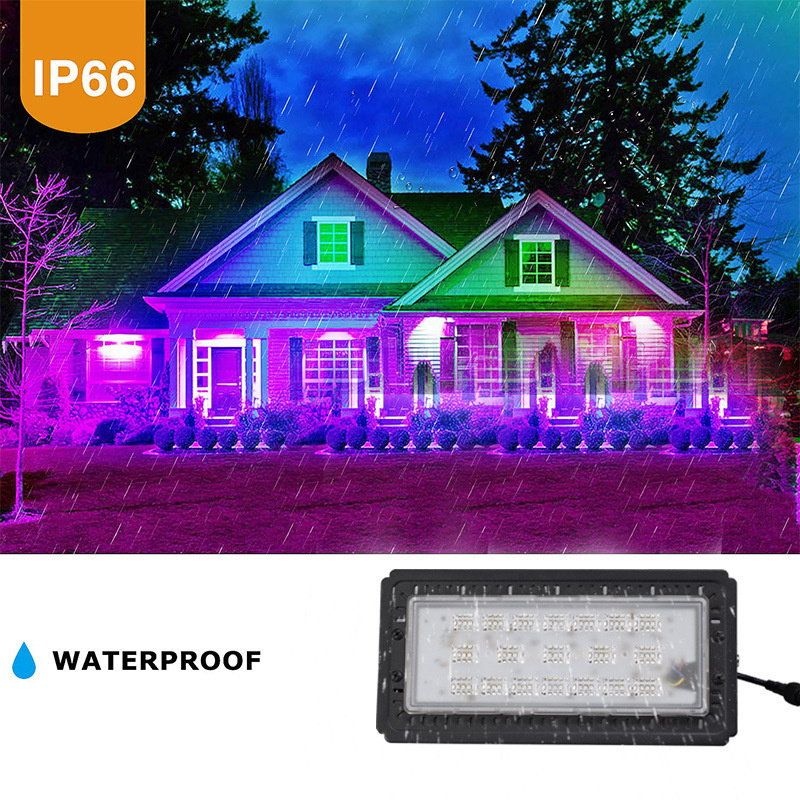 10pcs Bluetooth Led Floodlight Rgb Module 25W ac220v Outdoors Waterproof Ultrathin Extensive Light Lamp App Control