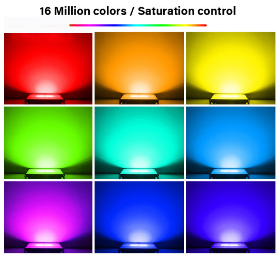 10pcs Bluetooth Led Floodlight Rgb Module 25W ac220v Outdoors Waterproof Ultrathin Extensive Light Lamp App Control