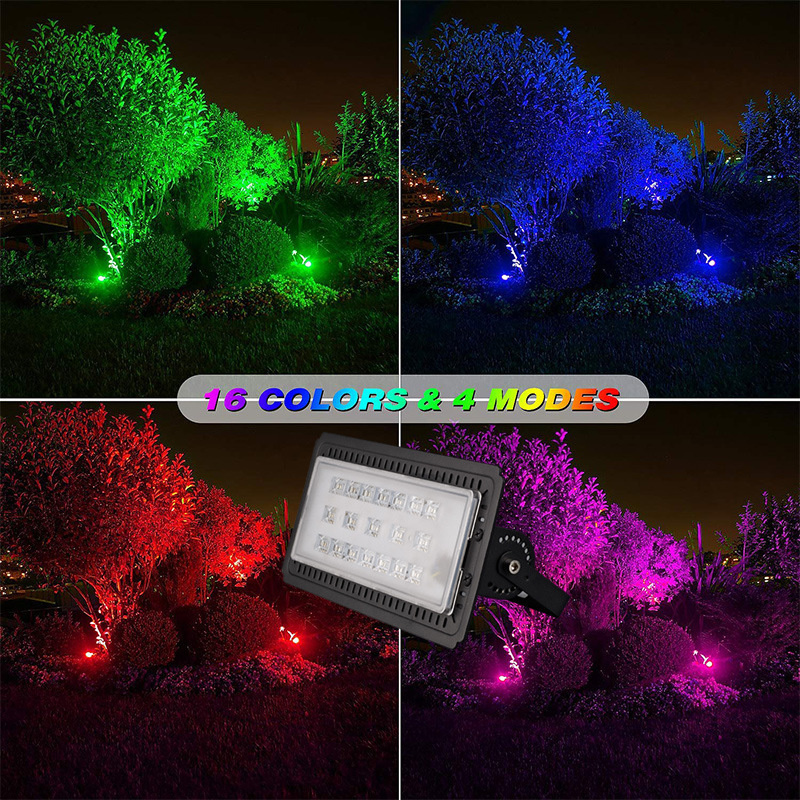 10pcs Bluetooth Led Floodlight Rgb Module 25W ac220v Outdoors Waterproof Ultrathin Extensive Light Lamp App Control