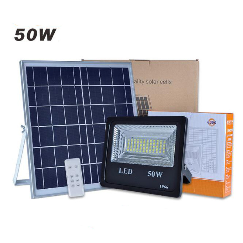 10PC 50W Solar Flood Light Double Color Outdoor Floodlights Garden Security Wall Solar Powered LED Flood Light Remote Controller