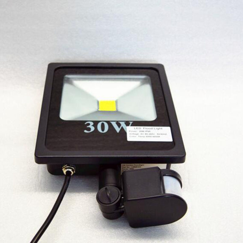 20pcs 10W 20W 30W 50W Refletor Spot Exterieur PIR Infrated Motion Sensor Flood Garden Light LED Waterproof AC 85-265V Floodlight