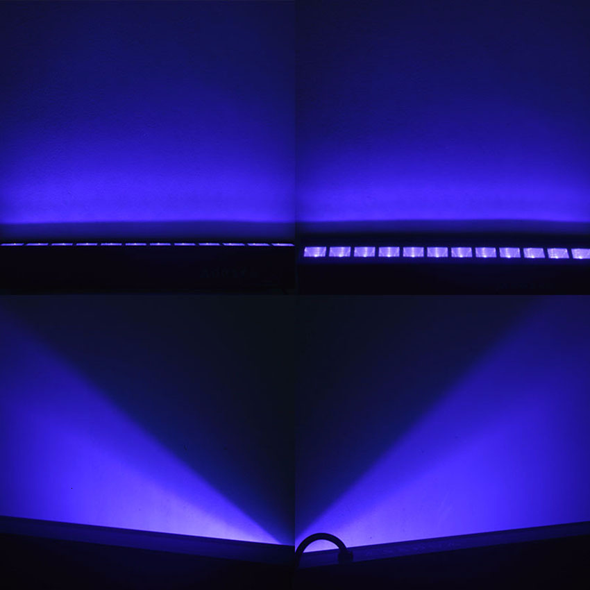 10PCS 6leds 9leds 12leds Wall Washer LED UV Stage Light Bar Black Party Club Disco Light For Christmas Indoor Stage Effect Light