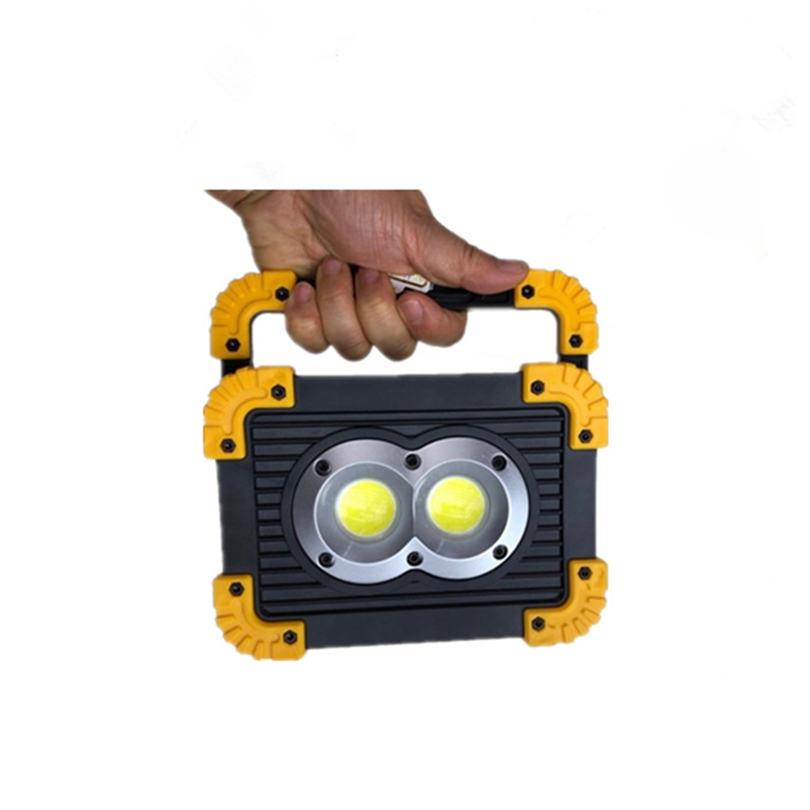 20pcs 20W COB LED Floodlight Rechargeable Work Light Emergency lamp Torch Camping Tent Lantern USB Charging Portable Searchlight