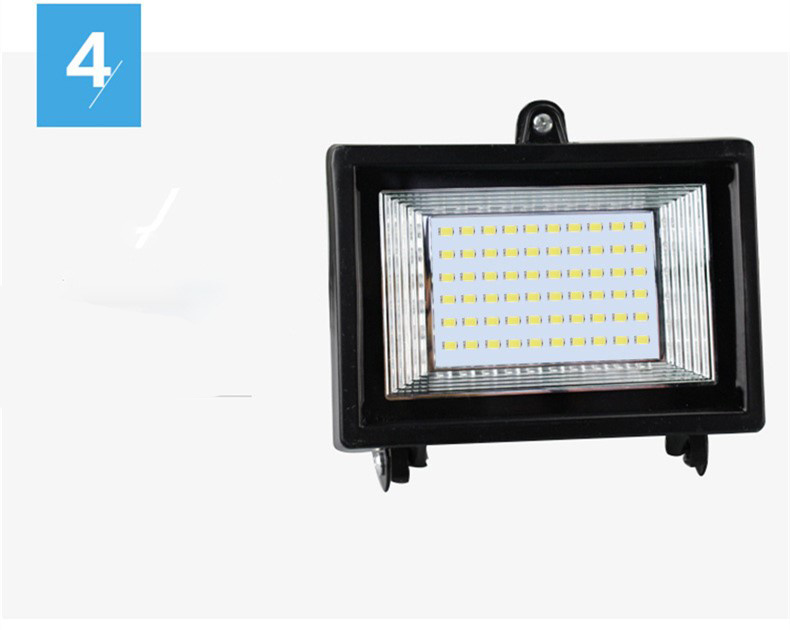 5PCS 30led 60led 80led 100led Power Light Panel Double Flood Lamp Solar Lamps For LED Outdoor Garden Lighting Factory CE