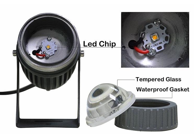 outdoor waterproof IP65 led spot light with 6 colors spotlight led floodlight for garden lawn lamp path lighting