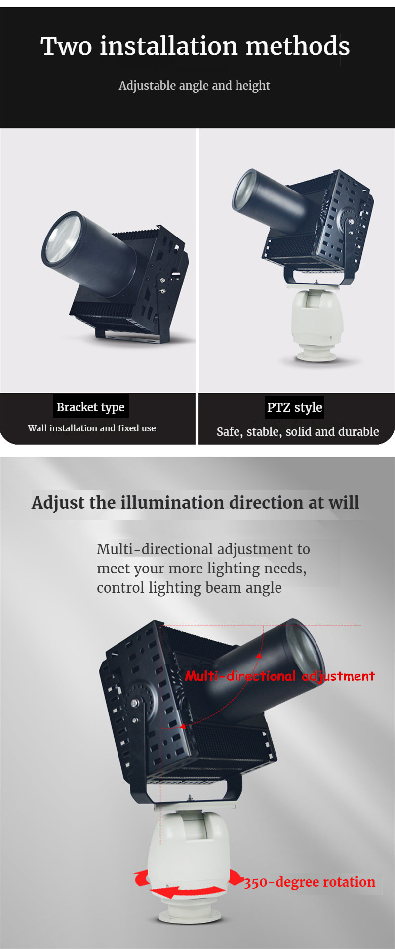 Outdoor Lighting Led Flood Light Outdoor Focos Spotlight Led Floodlight Professional Lighting Street Lamp Waterproof IP65 800W