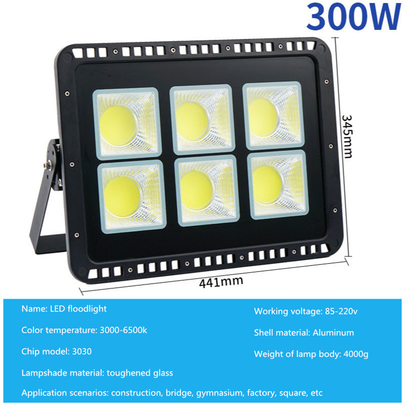 Led Flood Light 220V Outdoor LED Spotlight Floodlight Wall Lamp Reflector IP65 Waterproof Lighting 50W 100W 200W 300W 400W Lamp