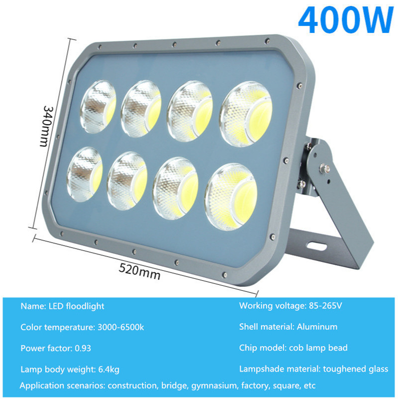 50W LED Flood Light Floodlight COB IP65 Waterproof Outdoor Wall Reflector Lighting Garden Square Spotlight Cold White 220V 110V