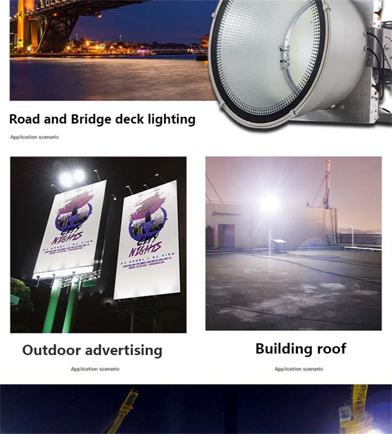 2000W Floodlight Super Bright Led Light IP66 Waterproof Stadium Lighting Industial Outdoor Wall Lights Outdoor Lighting Led