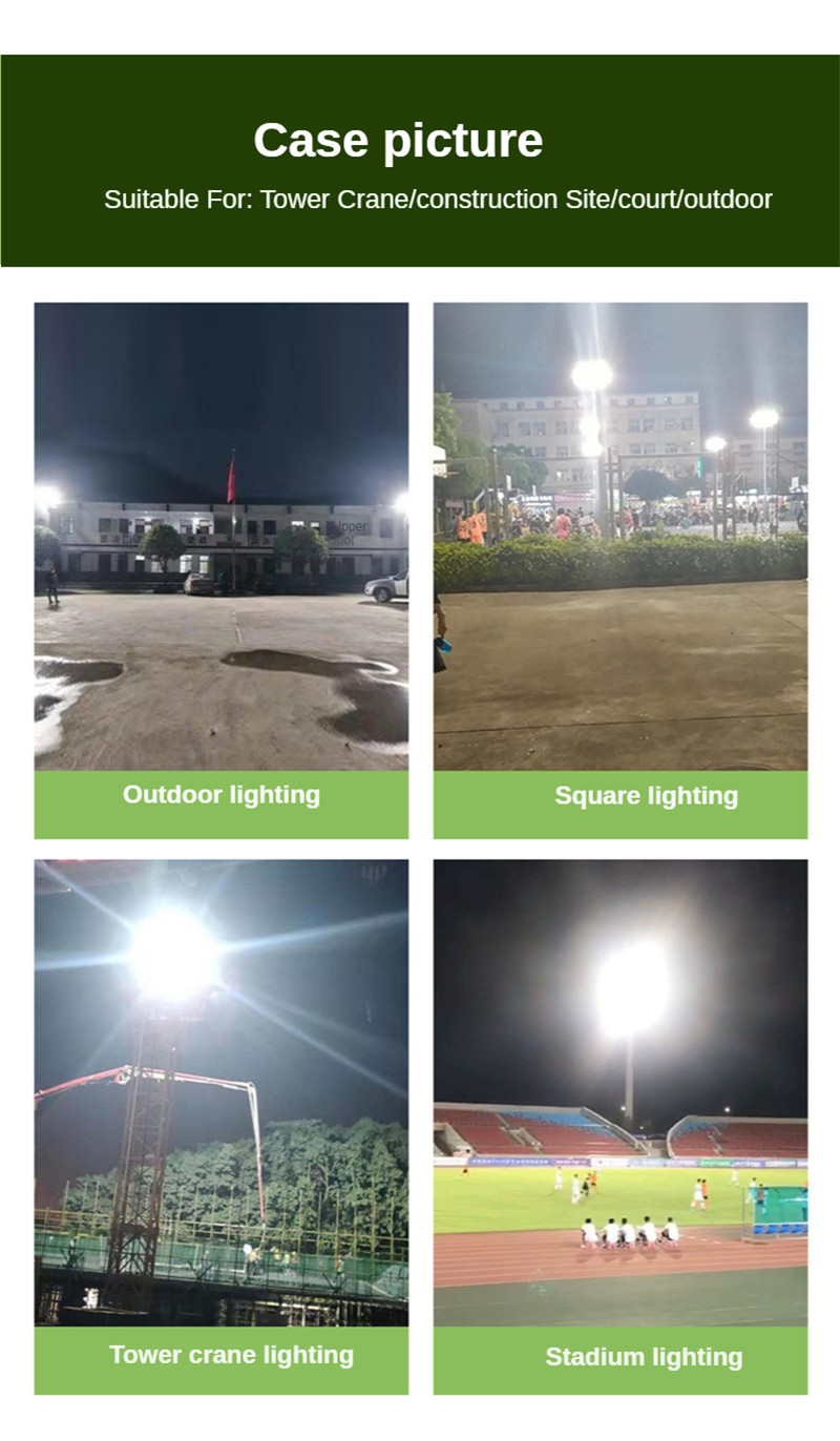 High-power Bright Spotlight IP65 Waterproof Stadium Light Square Lights Outdoor Wall Lighting Modern Refletor Light Projector