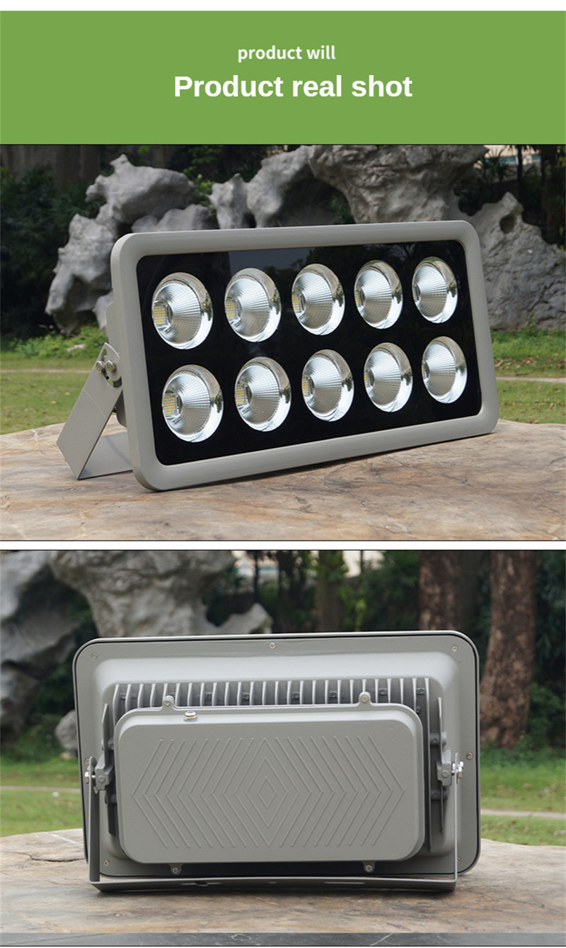 High-power Bright Spotlight IP65 Waterproof Stadium Light Square Lights Outdoor Wall Lighting Modern Refletor Light Projector