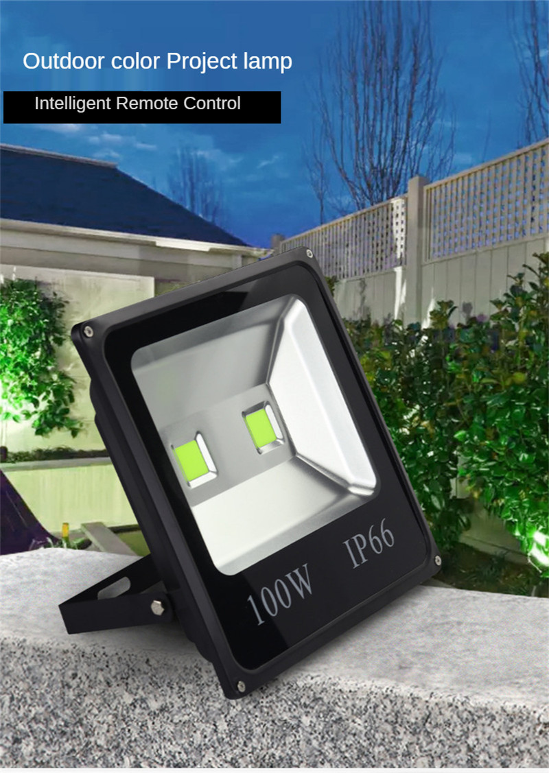 RGB Flood Light Outdoor Spotlight Park LED Colorful LightsTree Lights Landscape Lighting Square Garden Light Home Decor