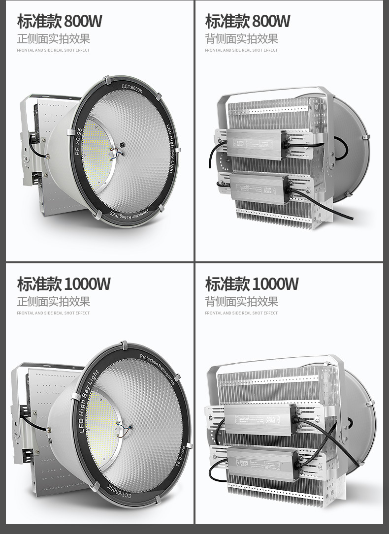 400/600/800/1000/2000 Watts Led Flood Light Outdoor Lighting Construction Crane Square Stadium Tunnel Searchlight Spot Ip65 220v