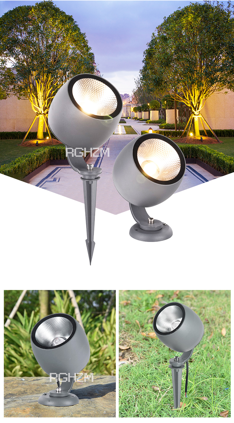 DC12V 24V 3W 7W LED Flood Light AC110V 220V Landscape Lamp IP67 Waterproof Outdoor Lighting Garden Spotlight