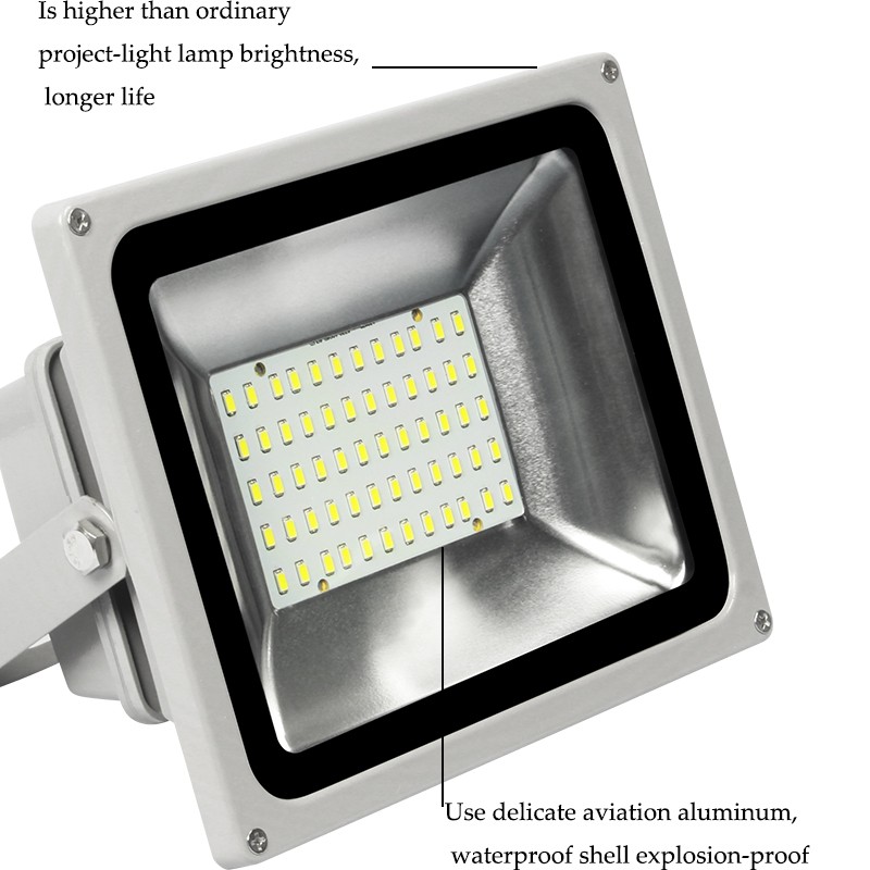 10pcs/lot 10W 20W 30W 50W 70W 100W Reflector Led Flood Light Spotlight AC85-265V Waterproof Outdoor Wall Lamp