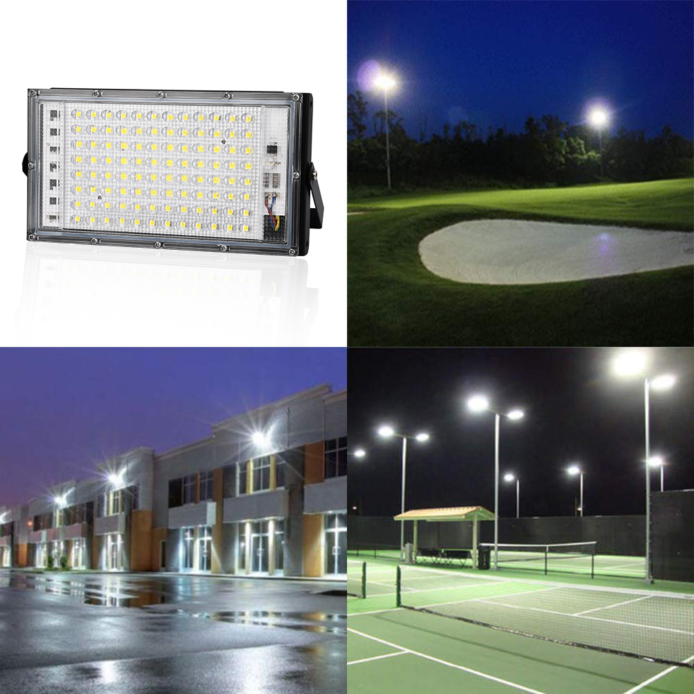 LED Flood Light 220V/110V Outdoor Floodlight Spot Light IP65 Waterproof LED Street Lamp Landscape Lighting Yard Garden Lamp