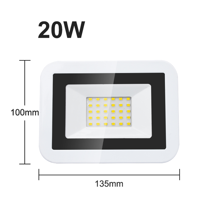 LED Flood Light Outdoor Spot Light 220V IP66 Waterproof Super Bright Security Floodlights Wall Light for Garage Garden Yard