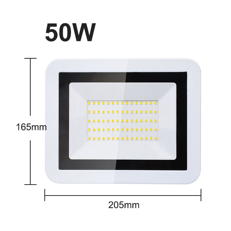 LED Flood Light Outdoor Spot Light 220V IP66 Waterproof Super Bright Security Floodlights Wall Light for Garage Garden Yard