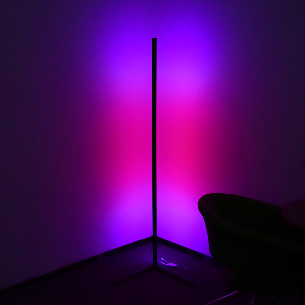Modern RGB Floor Lamp Standing Pole Bedroom Night Dimming Standing Lamp For Living Room Bedroom Home Decor Indoor Light Fixtures