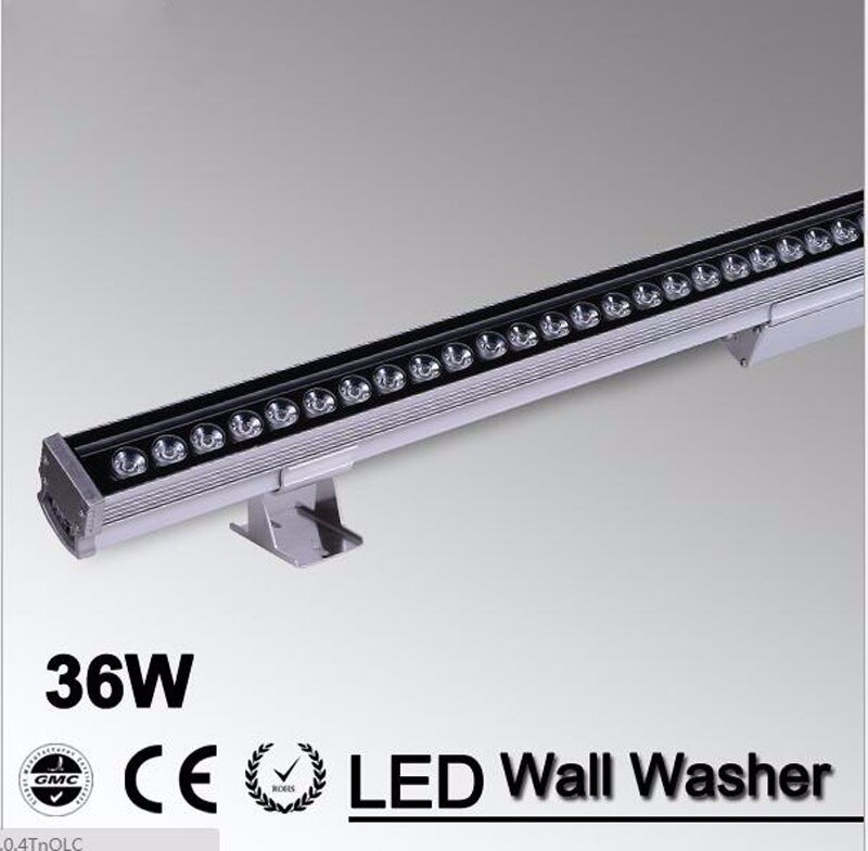 10Pcs/Lot 36W DMX512 RGB LED Wall Washer ac85-265v Outdoor Spotlights LED Floodlight IP65 Waterproof and dmx 512 controller