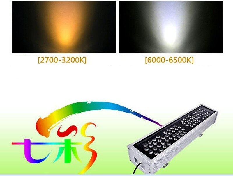 72W 1m LED Wall Washer Landscape Light AC 24V AC 85V-265V Outdoor Lights Wall Linear Lamp Floodlight 100cm Wallwasher