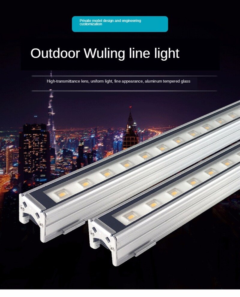 Wall Washer Led Light Outdoor 12W Led Spotlight Outdoor Flame Effect Lamp RGBW Colorful External Control Glass Washer