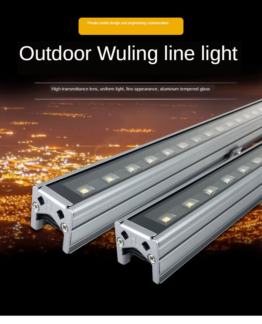 Led Wall Washer Rgb DMX512 12W Outdoor Led Aluminum 24V Led Warm Light Wall Washer Light Projector Hotel Building Lighting