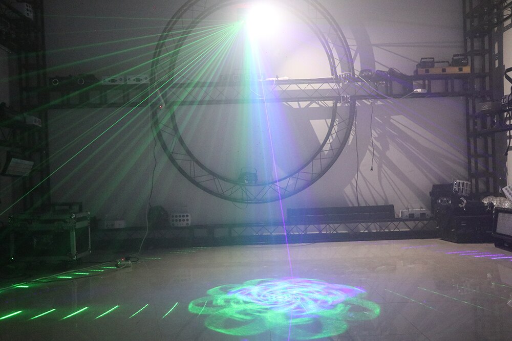 Stage Strobe + Laser 2in1 Effect Light Ktv Dj Scanning Laser Light RGB 3 Color Laser