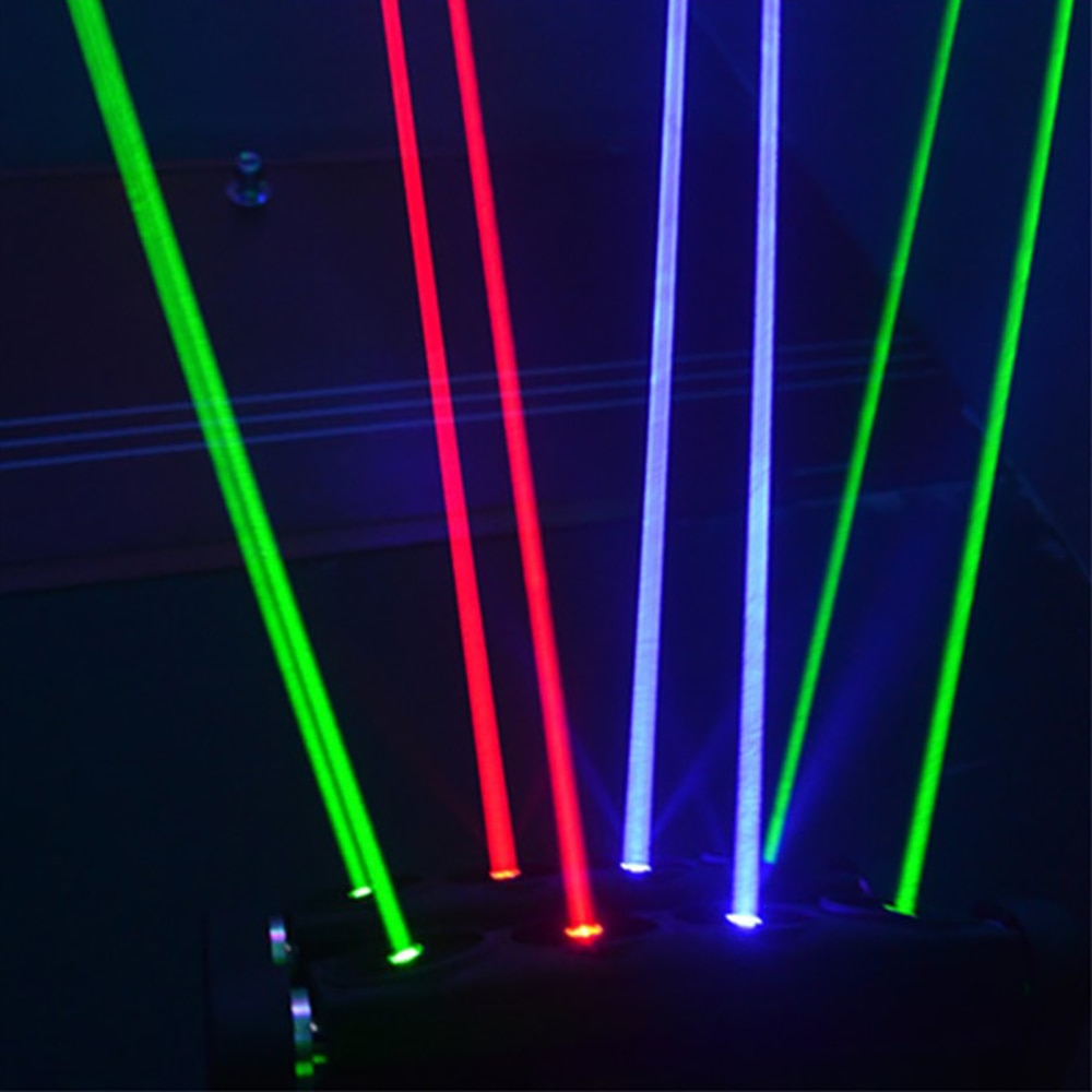 2 pcs RGB full color laser light spider laser light flight case dmx stage dj light thick line laser