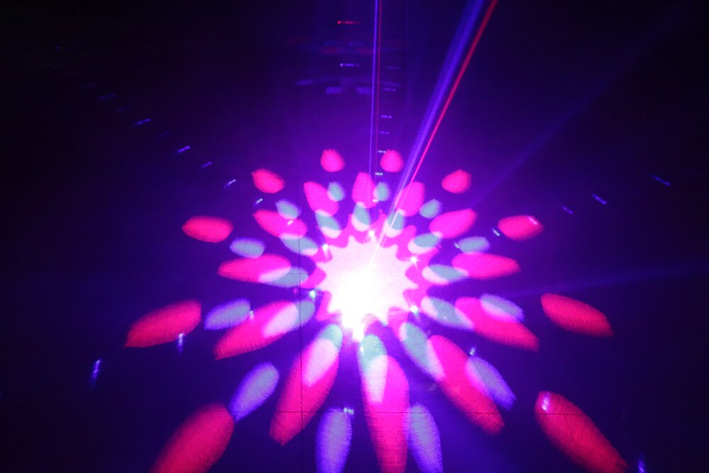 Laser stage lighting Single Hole Full Color Grating Animation Laser Light Voice Disco karaoke light Laser Projector