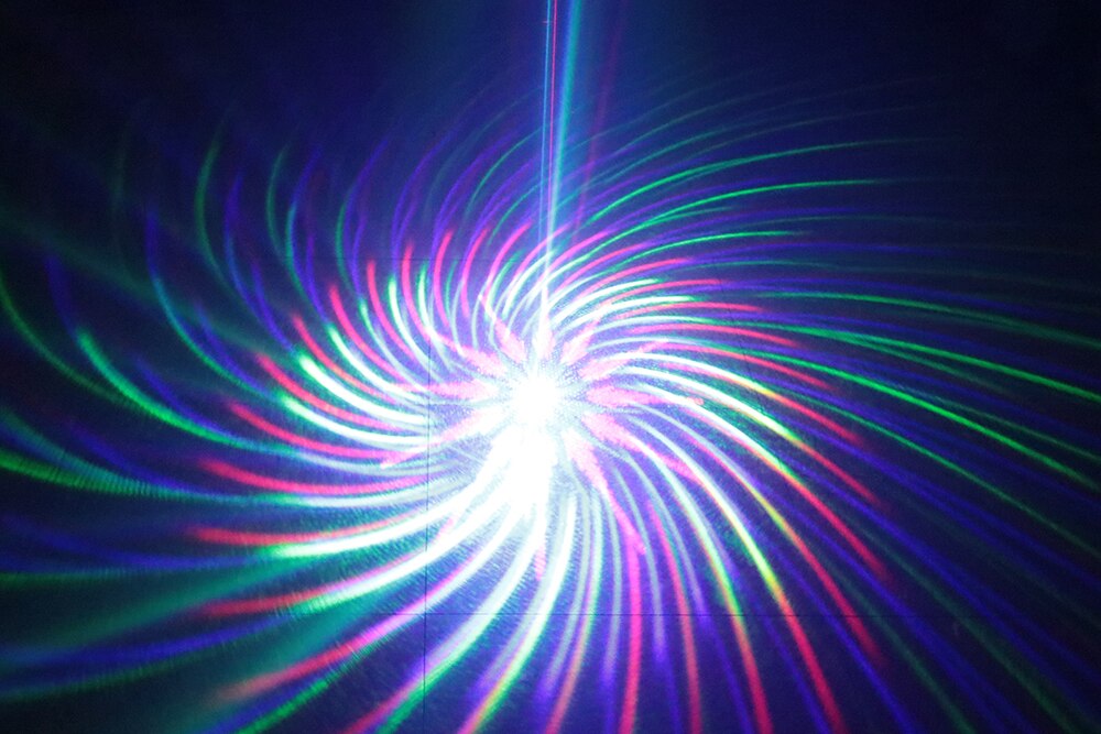 Laser stage lighting Single Hole Full Color Grating Animation Laser Light Voice Disco karaoke light Laser Projector