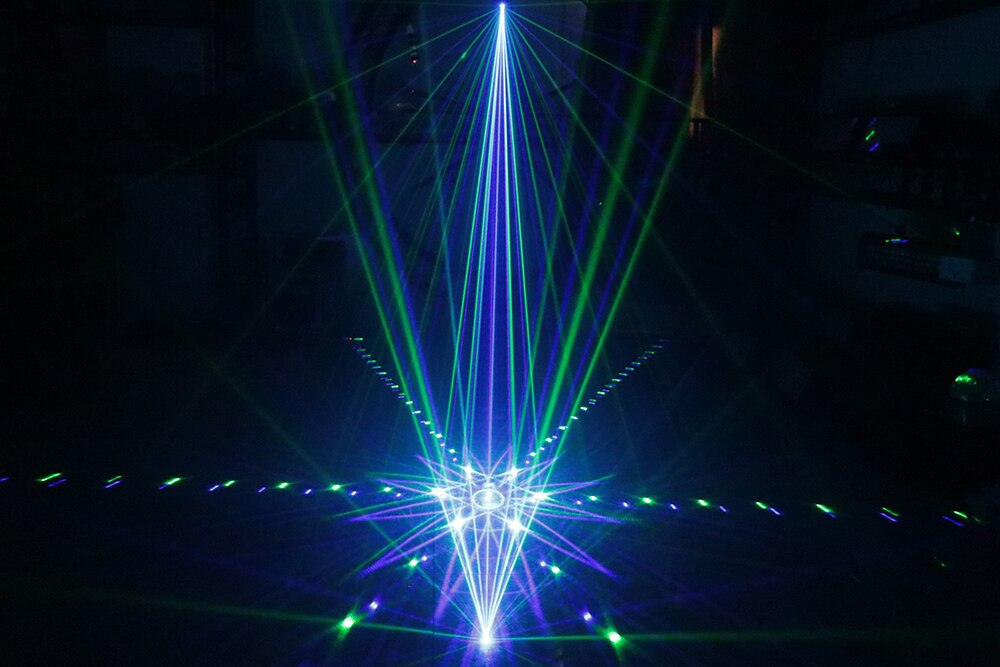 Laser stage lighting Single Hole Full Color Grating Animation Laser Light Voice Disco karaoke light Laser Projector