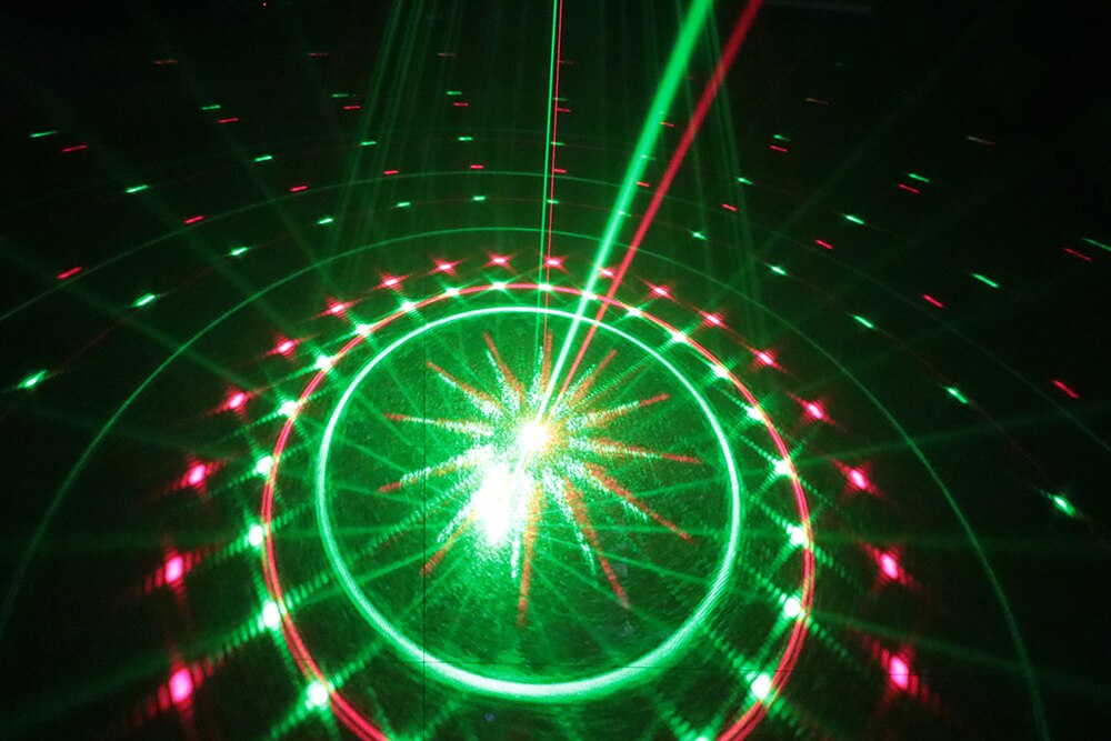 Laser stage lighting Single Hole Full Color Grating Animation Laser Light Voice Disco karaoke light Laser Projector