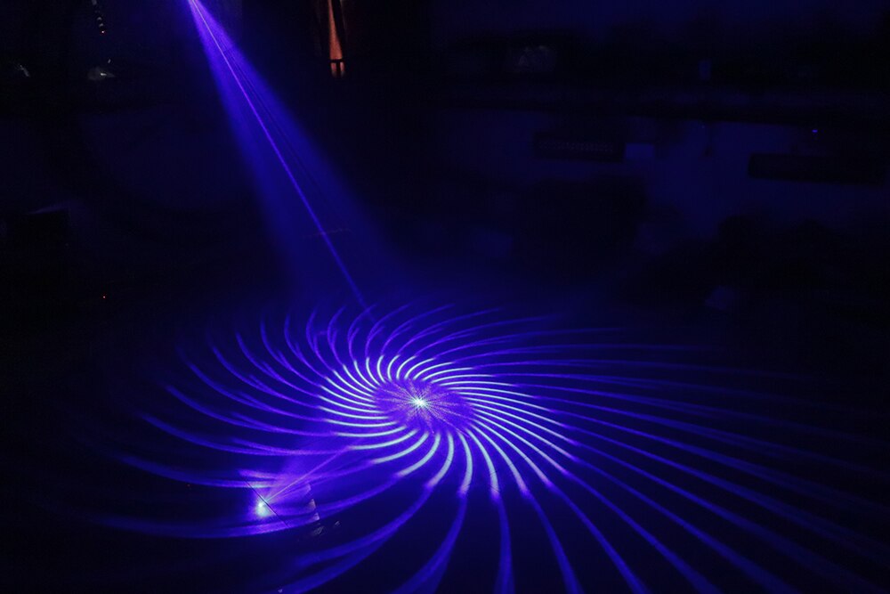 Laser stage lighting Single Hole Full Color Grating Animation Laser Light Voice Disco karaoke light Laser Projector