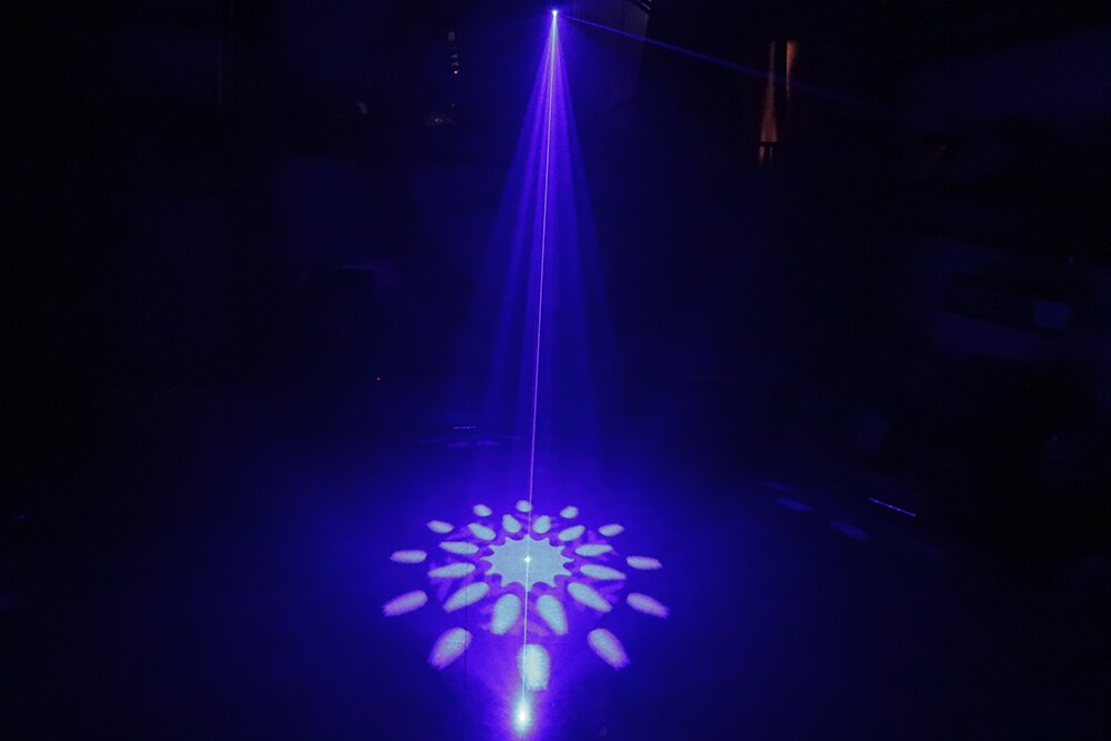 Laser stage lighting Single Hole Full Color Grating Animation Laser Light Voice Disco karaoke light Laser Projector