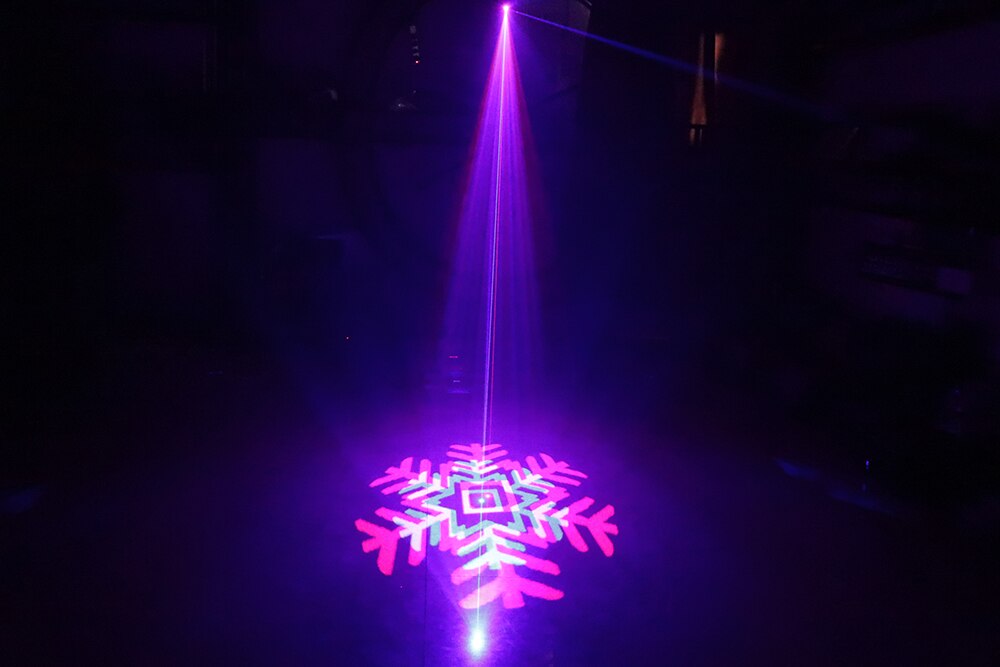 Laser stage lighting Single Hole Full Color Grating Animation Laser Light Voice Disco karaoke light Laser Projector